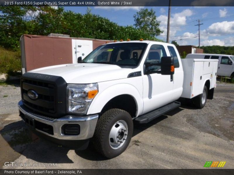 Oxford White / Steel 2015 Ford F350 Super Duty XL Super Cab 4x4 Utility