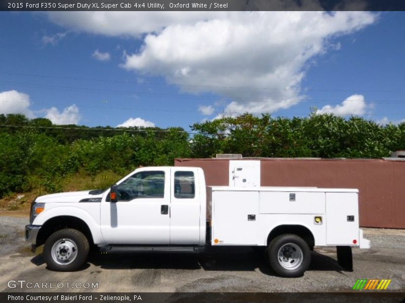 Oxford White / Steel 2015 Ford F350 Super Duty XL Super Cab 4x4 Utility