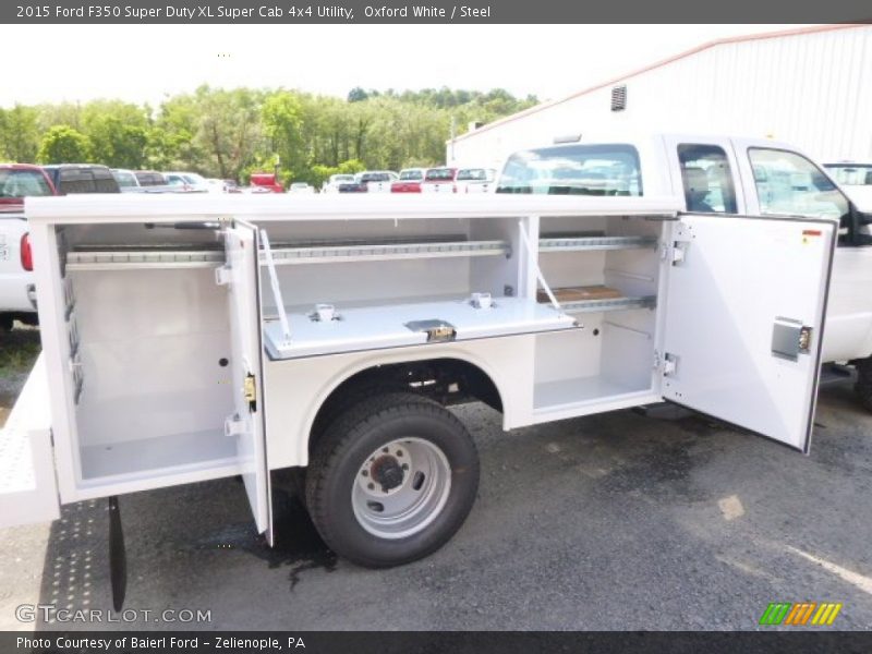 Oxford White / Steel 2015 Ford F350 Super Duty XL Super Cab 4x4 Utility