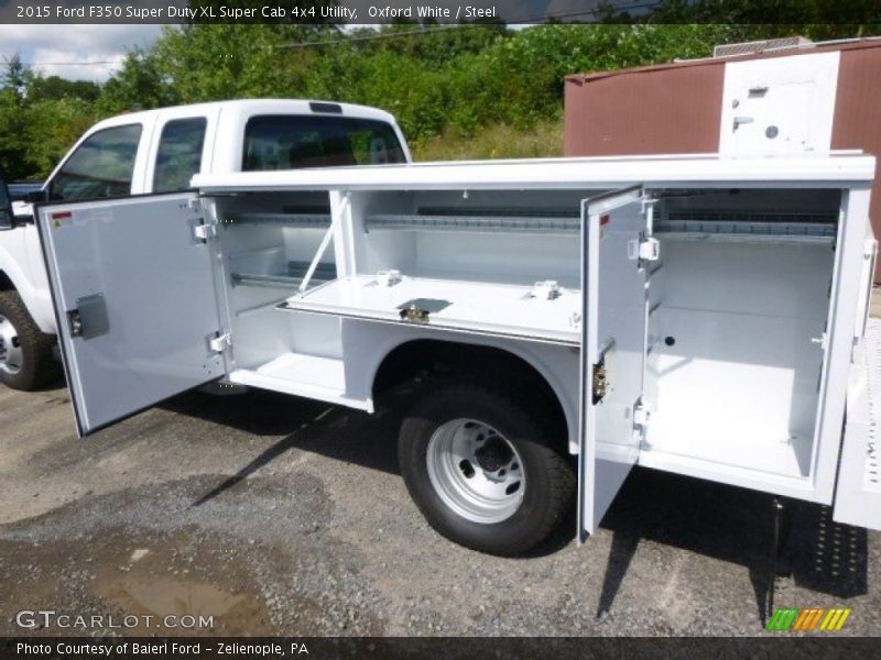 Oxford White / Steel 2015 Ford F350 Super Duty XL Super Cab 4x4 Utility