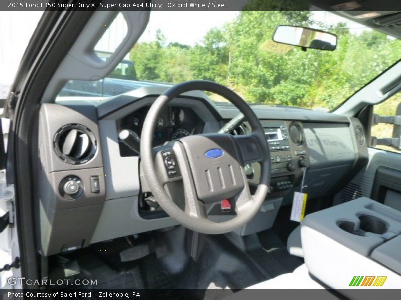 Oxford White / Steel 2015 Ford F350 Super Duty XL Super Cab 4x4 Utility