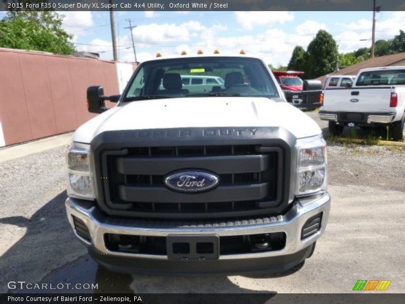 Oxford White / Steel 2015 Ford F350 Super Duty XL Super Cab 4x4 Utility