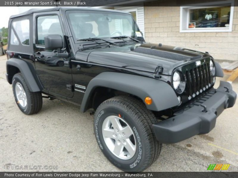 Black / Black 2015 Jeep Wrangler Sport S 4x4