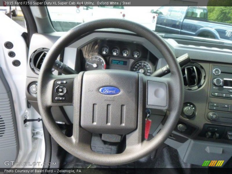 Oxford White / Steel 2015 Ford F350 Super Duty XL Super Cab 4x4 Utility