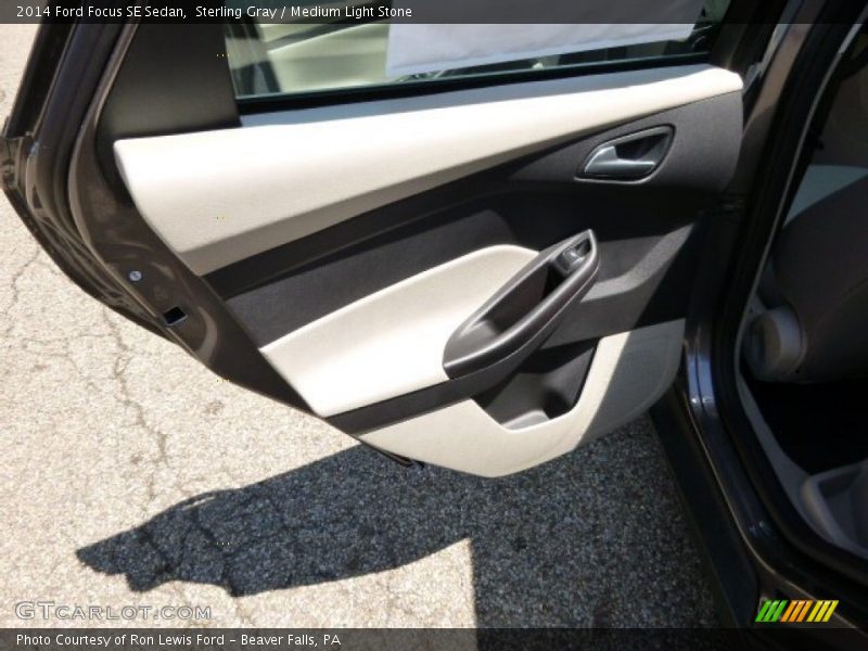 Sterling Gray / Medium Light Stone 2014 Ford Focus SE Sedan