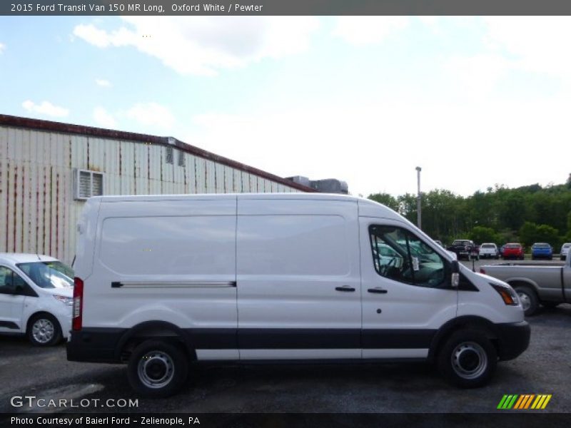 Oxford White / Pewter 2015 Ford Transit Van 150 MR Long