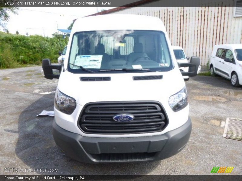 Oxford White / Pewter 2015 Ford Transit Van 150 MR Long