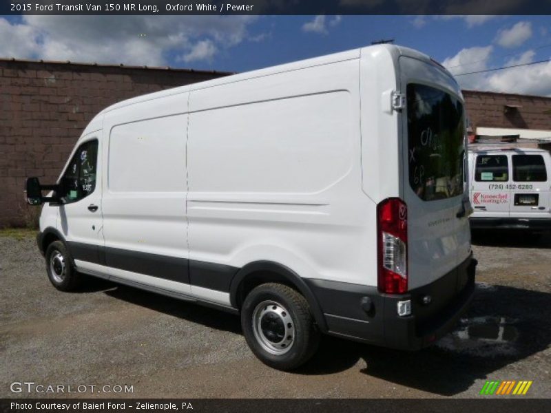 Oxford White / Pewter 2015 Ford Transit Van 150 MR Long