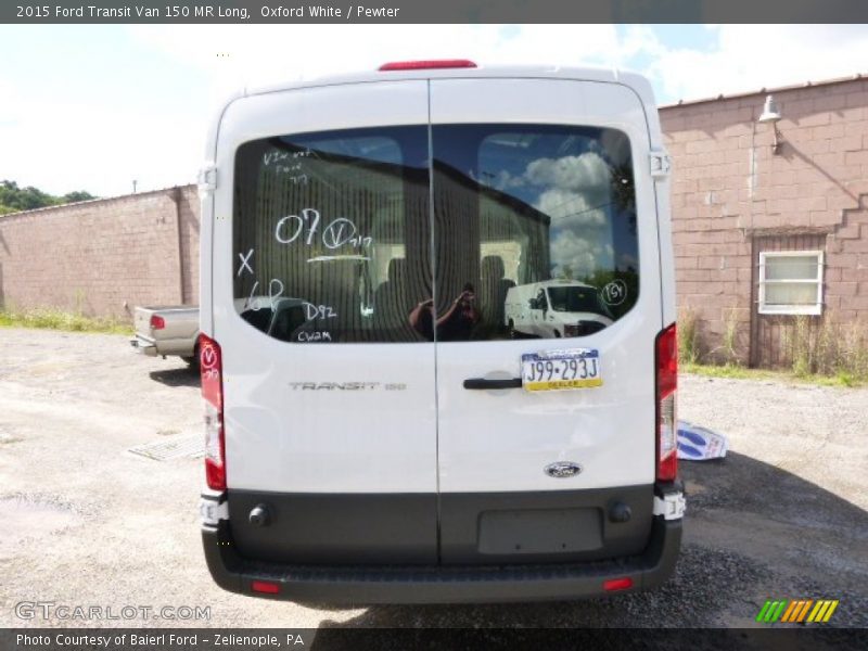 Oxford White / Pewter 2015 Ford Transit Van 150 MR Long