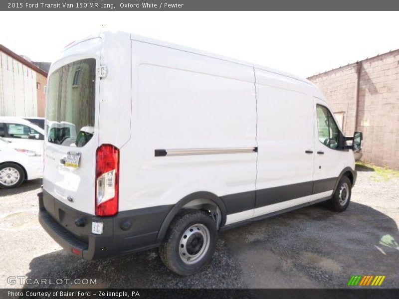 Oxford White / Pewter 2015 Ford Transit Van 150 MR Long