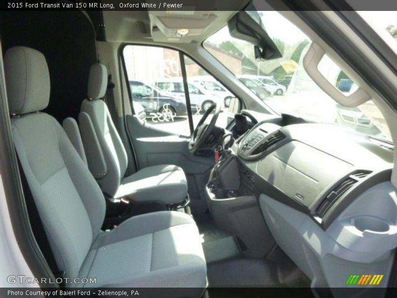 Oxford White / Pewter 2015 Ford Transit Van 150 MR Long