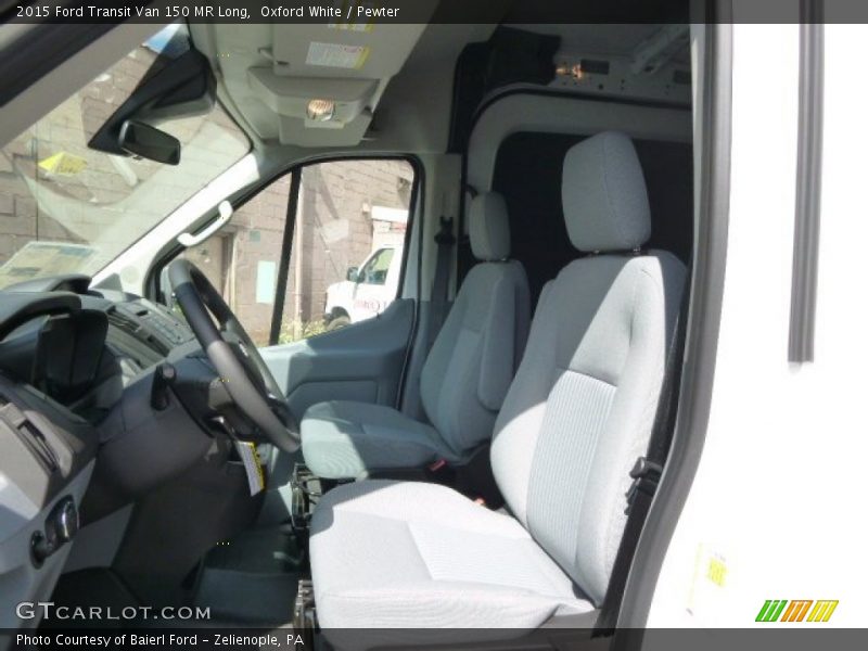 Oxford White / Pewter 2015 Ford Transit Van 150 MR Long