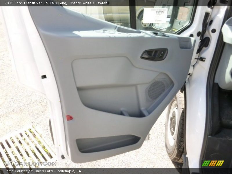 Oxford White / Pewter 2015 Ford Transit Van 150 MR Long