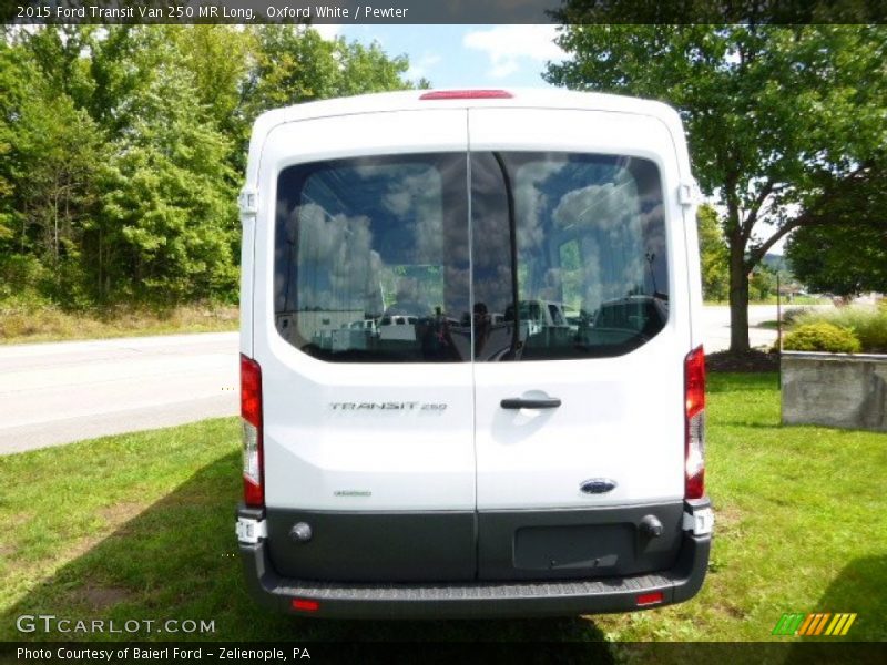 Oxford White / Pewter 2015 Ford Transit Van 250 MR Long