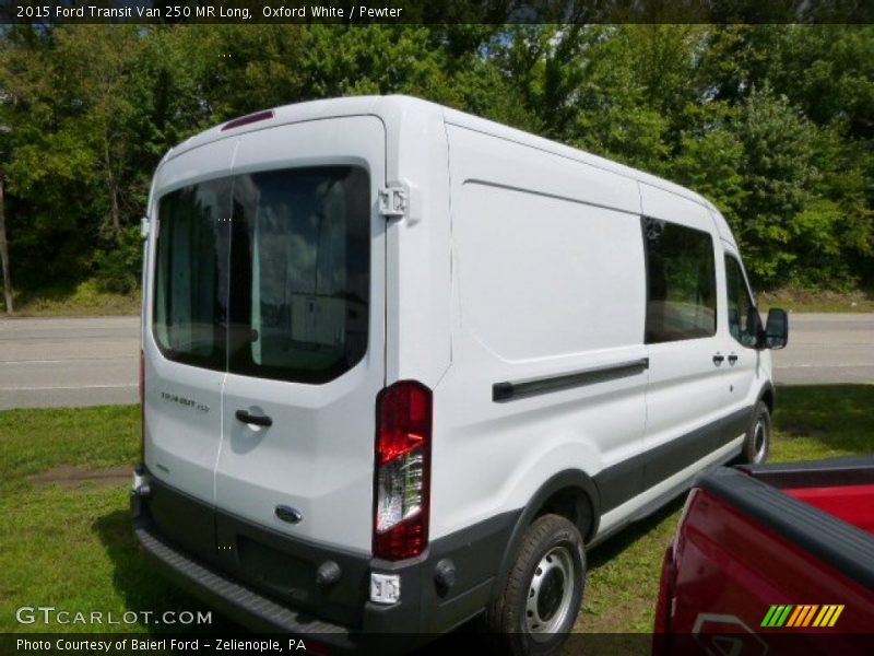 Oxford White / Pewter 2015 Ford Transit Van 250 MR Long