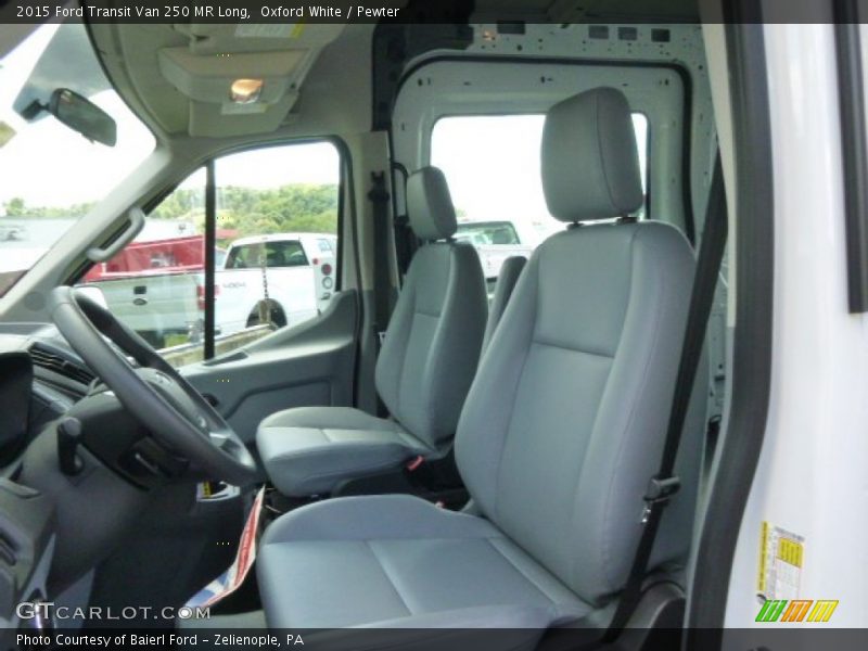 Front Seat of 2015 Transit Van 250 MR Long