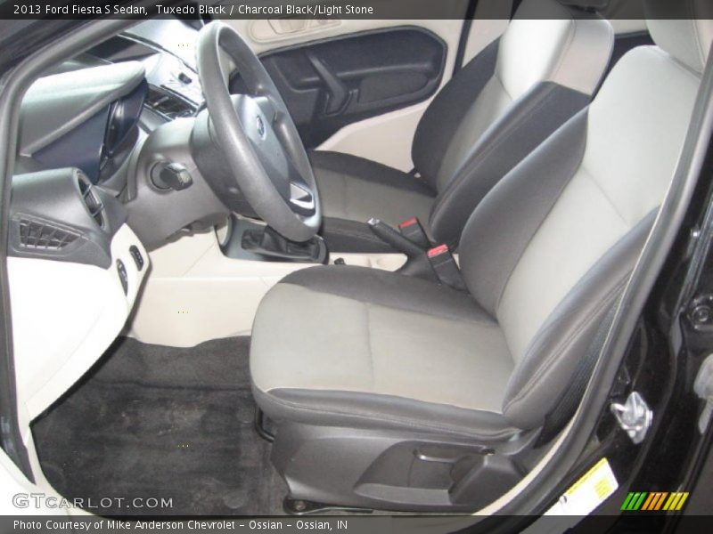 Tuxedo Black / Charcoal Black/Light Stone 2013 Ford Fiesta S Sedan
