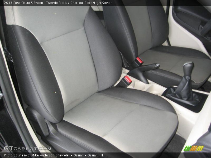 Tuxedo Black / Charcoal Black/Light Stone 2013 Ford Fiesta S Sedan