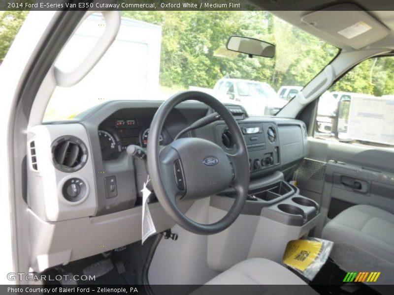 Oxford White / Medium Flint 2014 Ford E-Series Van E350 Cutaway Commercial