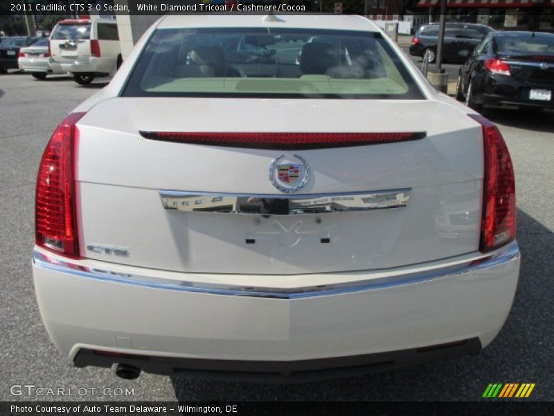 White Diamond Tricoat / Cashmere/Cocoa 2011 Cadillac CTS 3.0 Sedan