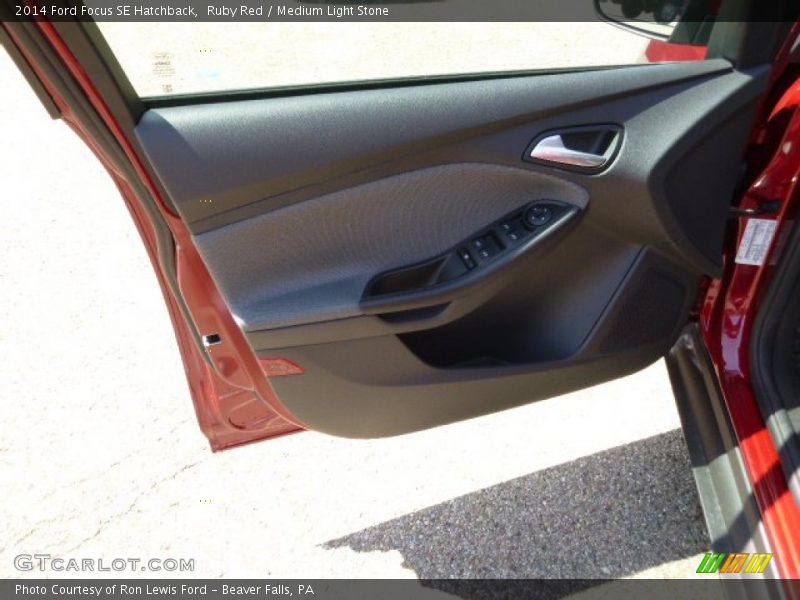 Ruby Red / Medium Light Stone 2014 Ford Focus SE Hatchback