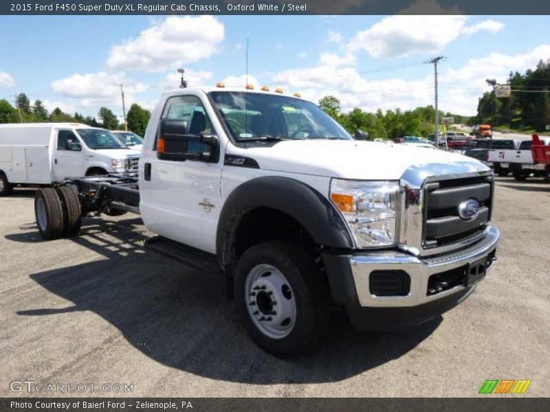 Oxford White / Steel 2015 Ford F450 Super Duty XL Regular Cab Chassis