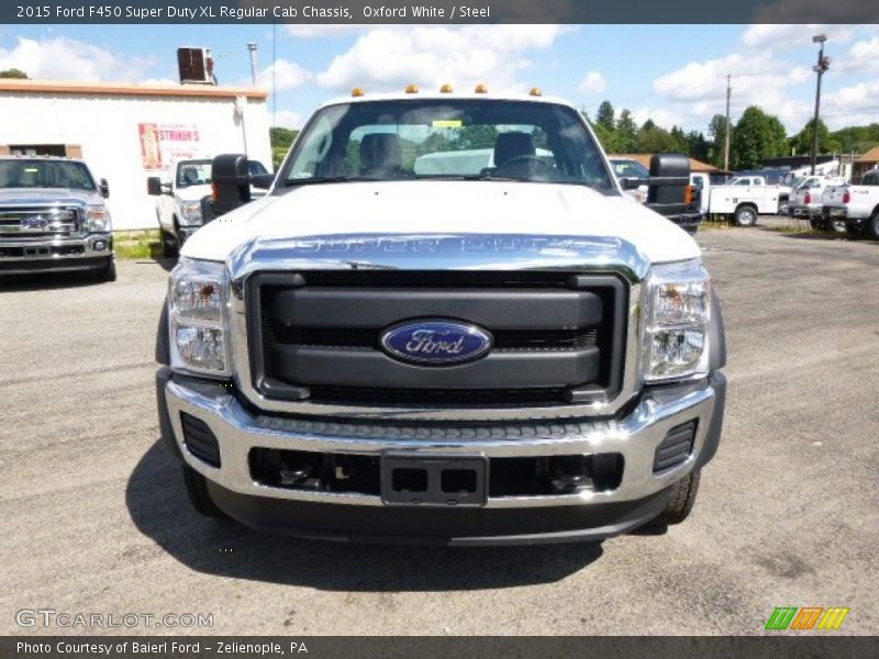 Oxford White / Steel 2015 Ford F450 Super Duty XL Regular Cab Chassis