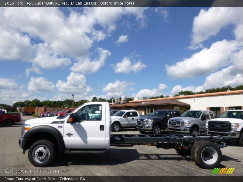 Oxford White / Steel 2015 Ford F450 Super Duty XL Regular Cab Chassis