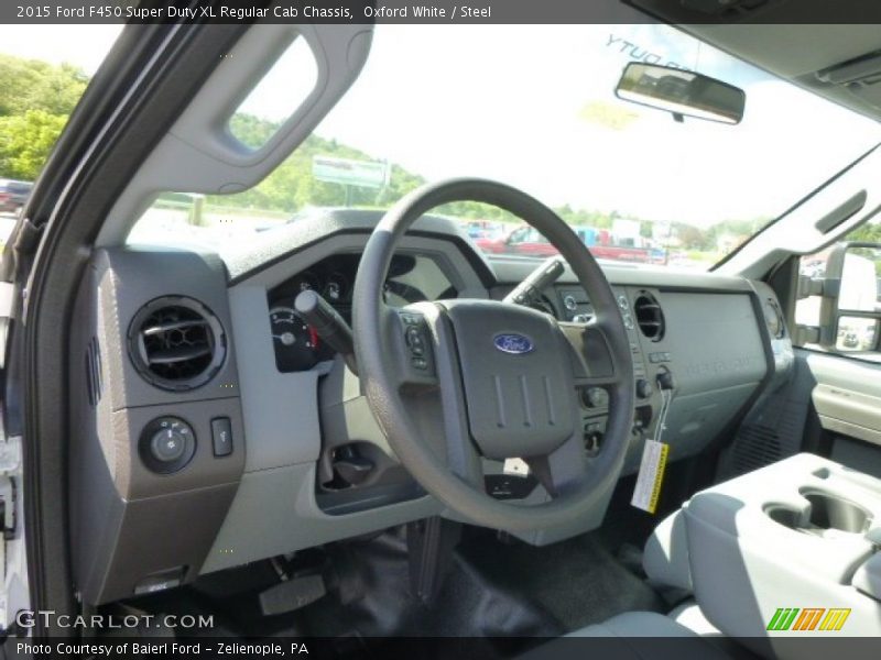 Oxford White / Steel 2015 Ford F450 Super Duty XL Regular Cab Chassis