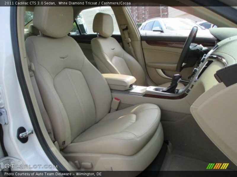 White Diamond Tricoat / Cashmere/Cocoa 2011 Cadillac CTS 3.0 Sedan