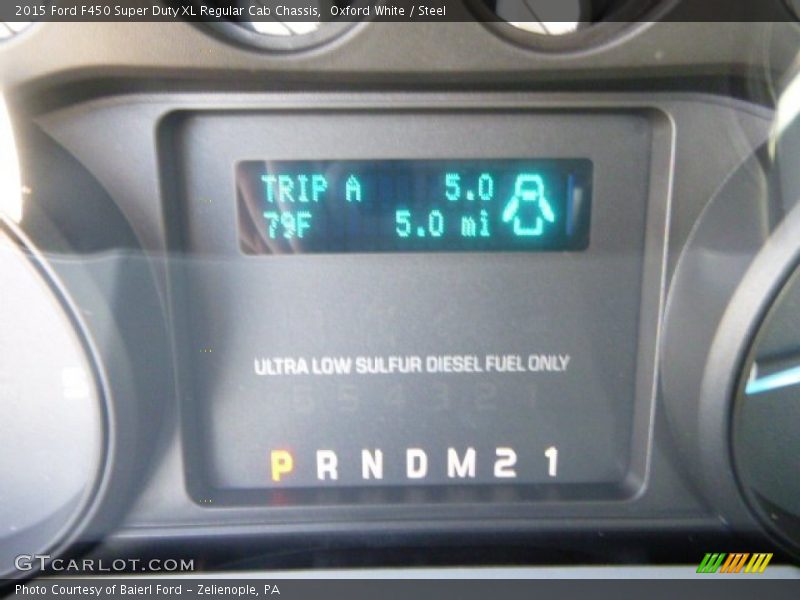 Oxford White / Steel 2015 Ford F450 Super Duty XL Regular Cab Chassis
