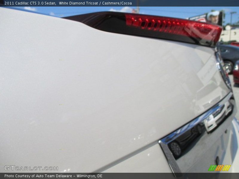White Diamond Tricoat / Cashmere/Cocoa 2011 Cadillac CTS 3.0 Sedan