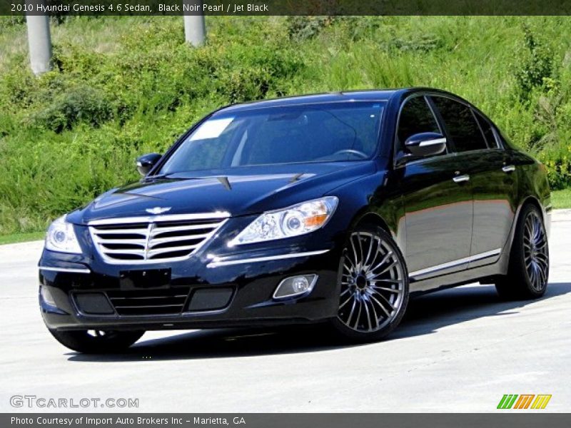 Black Noir Pearl / Jet Black 2010 Hyundai Genesis 4.6 Sedan