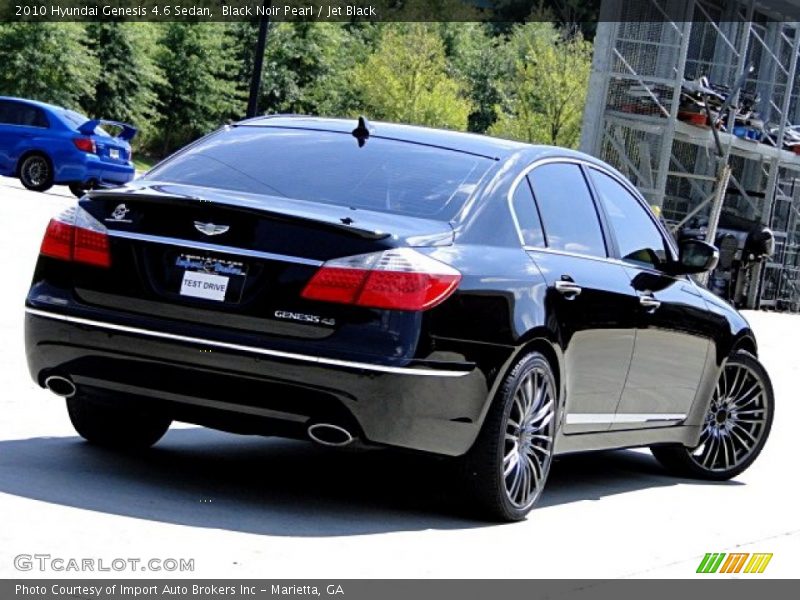 Black Noir Pearl / Jet Black 2010 Hyundai Genesis 4.6 Sedan