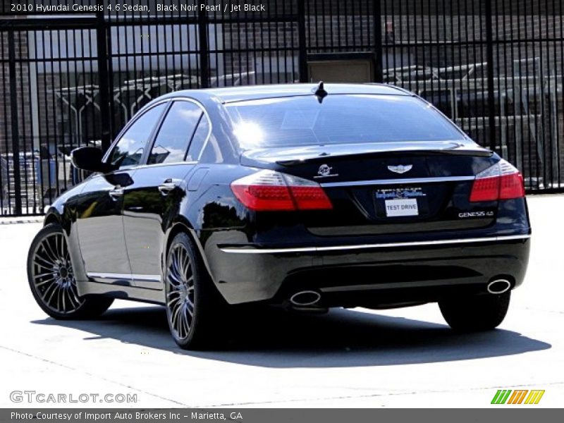Black Noir Pearl / Jet Black 2010 Hyundai Genesis 4.6 Sedan