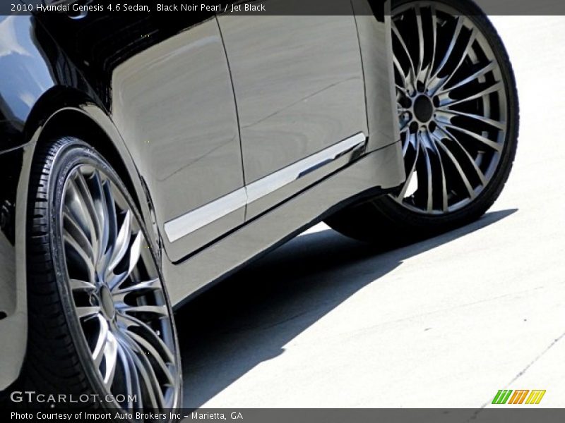 Black Noir Pearl / Jet Black 2010 Hyundai Genesis 4.6 Sedan