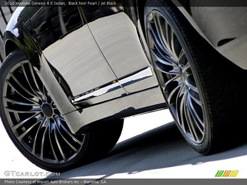 Black Noir Pearl / Jet Black 2010 Hyundai Genesis 4.6 Sedan