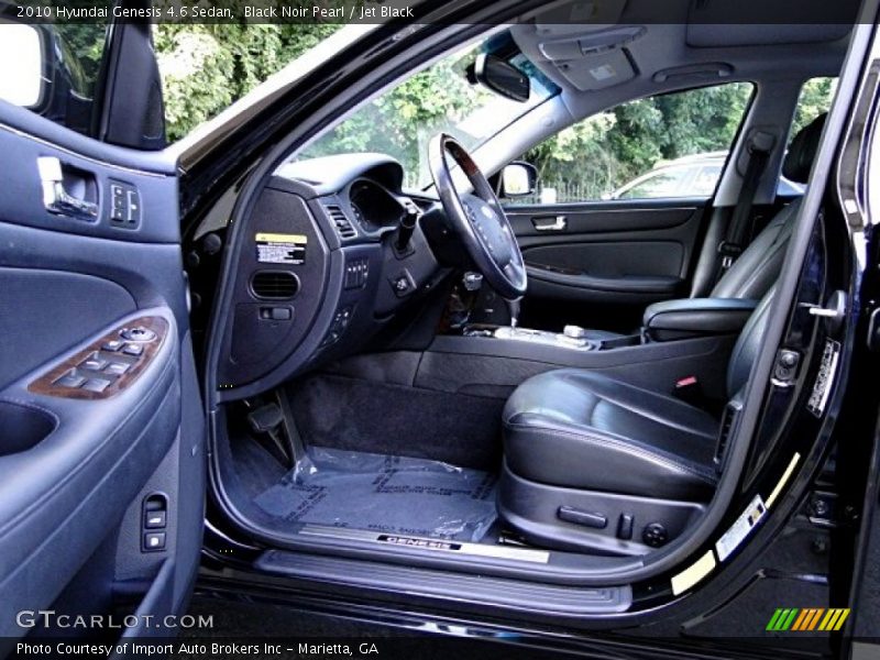 Black Noir Pearl / Jet Black 2010 Hyundai Genesis 4.6 Sedan
