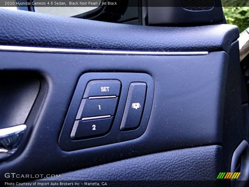 Black Noir Pearl / Jet Black 2010 Hyundai Genesis 4.6 Sedan