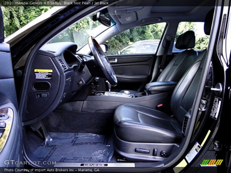 Black Noir Pearl / Jet Black 2010 Hyundai Genesis 4.6 Sedan