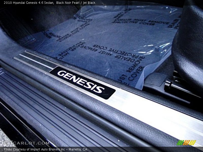 Black Noir Pearl / Jet Black 2010 Hyundai Genesis 4.6 Sedan