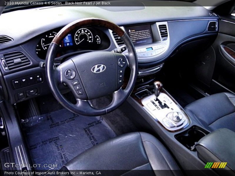 Black Noir Pearl / Jet Black 2010 Hyundai Genesis 4.6 Sedan