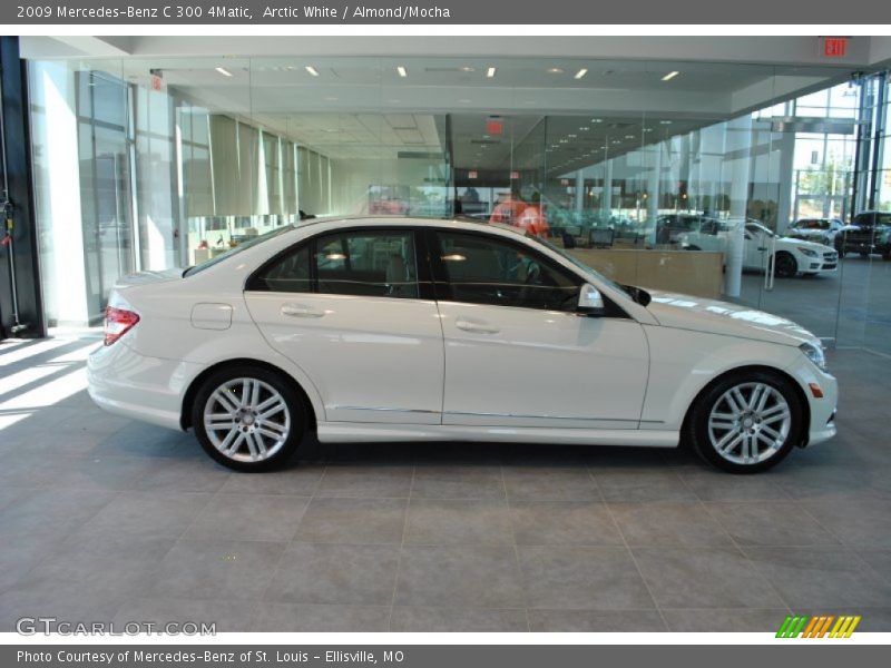 Arctic White / Almond/Mocha 2009 Mercedes-Benz C 300 4Matic