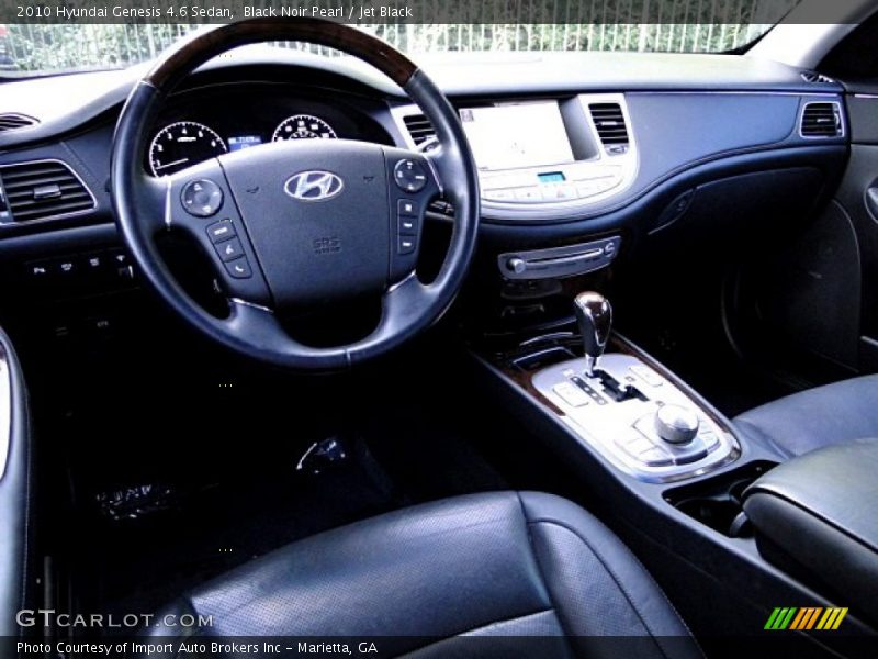 Black Noir Pearl / Jet Black 2010 Hyundai Genesis 4.6 Sedan