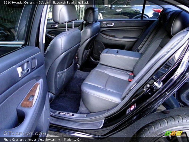 Black Noir Pearl / Jet Black 2010 Hyundai Genesis 4.6 Sedan