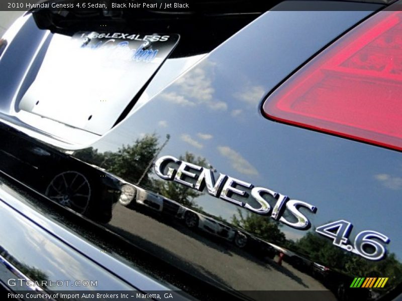 Black Noir Pearl / Jet Black 2010 Hyundai Genesis 4.6 Sedan