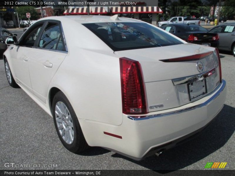 White Diamond Tricoat / Light Titanium/Ebony 2012 Cadillac CTS 3.0 Sedan