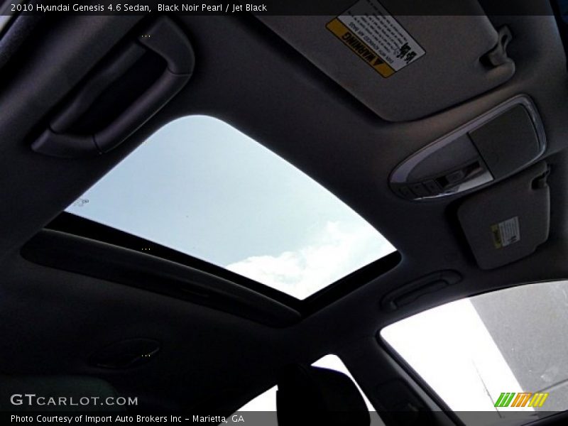 Black Noir Pearl / Jet Black 2010 Hyundai Genesis 4.6 Sedan