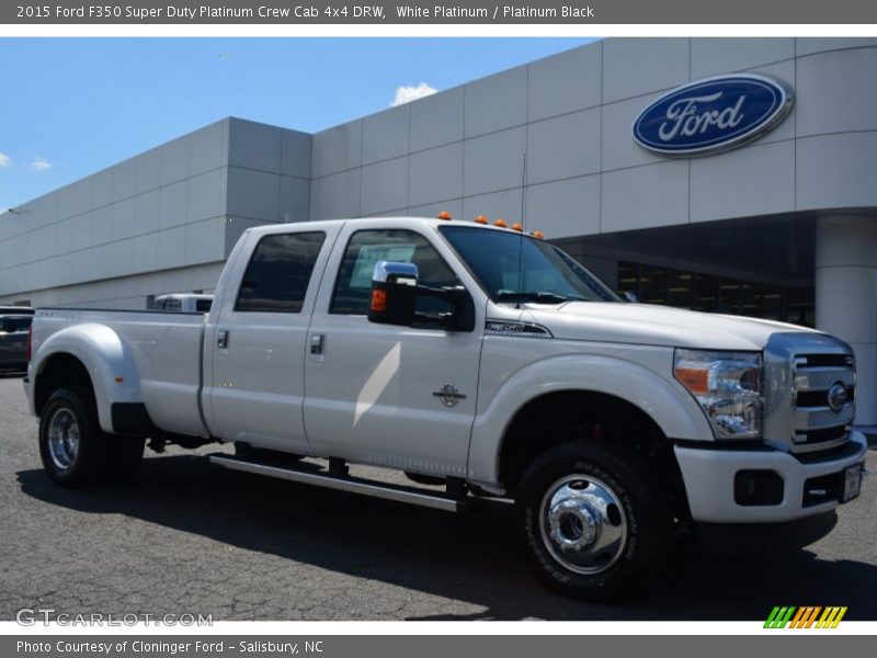  2015 F350 Super Duty Platinum Crew Cab 4x4 DRW White Platinum