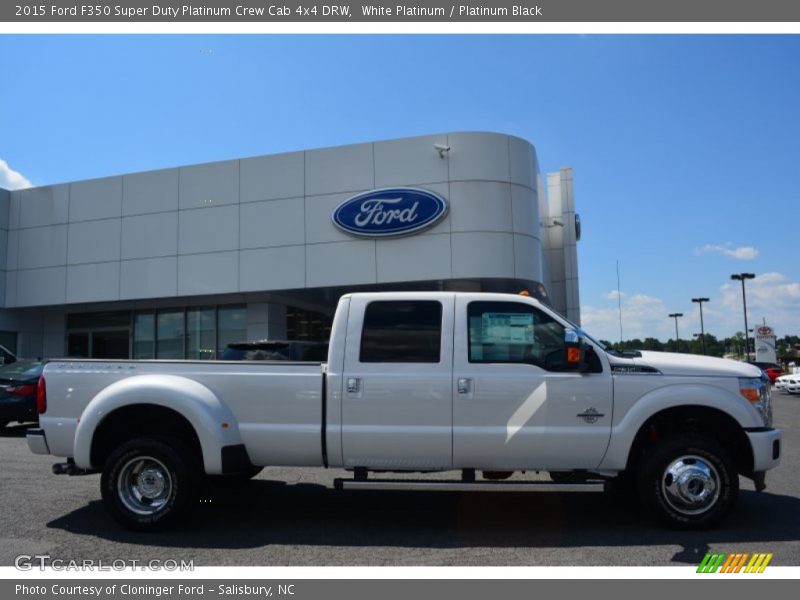 White Platinum / Platinum Black 2015 Ford F350 Super Duty Platinum Crew Cab 4x4 DRW